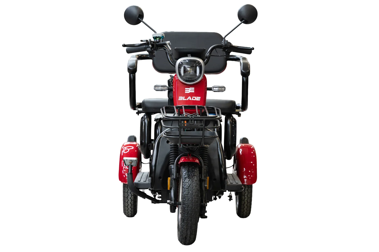 Triciclu electric persoane BLADE VIVA 14, 1200W, 60V 20Ah, 25 km/h, fara permis, autonomie 50 km, portocaliu-negru (BLD312S55PN) - imagine 4