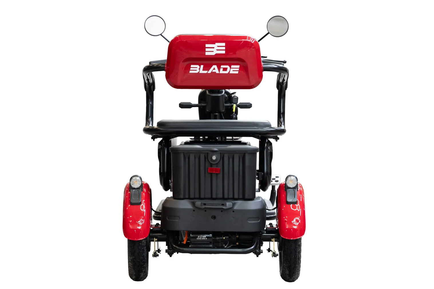 Triciclu electric persoane BLADE VIVA 14, 1200W, 60V 20Ah, 25 km/h, fara permis, autonomie 50 km, portocaliu-negru (BLD312S55PN) - imagine 3
