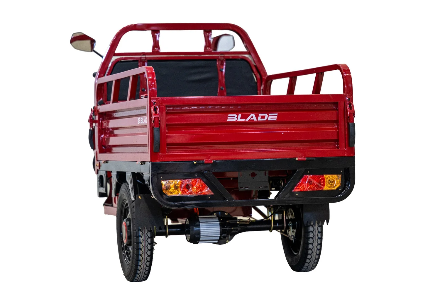 Triciclu Cargo electric BLADE Sprint 3.0 - 2000W, 25 km/h, autonomie pana la 70 km, baterie plumb-acid 72V 45Ah, capacitate maxima 600 kg, fara permis, culoare rosu (BLD3206MCRN) - imagine 3