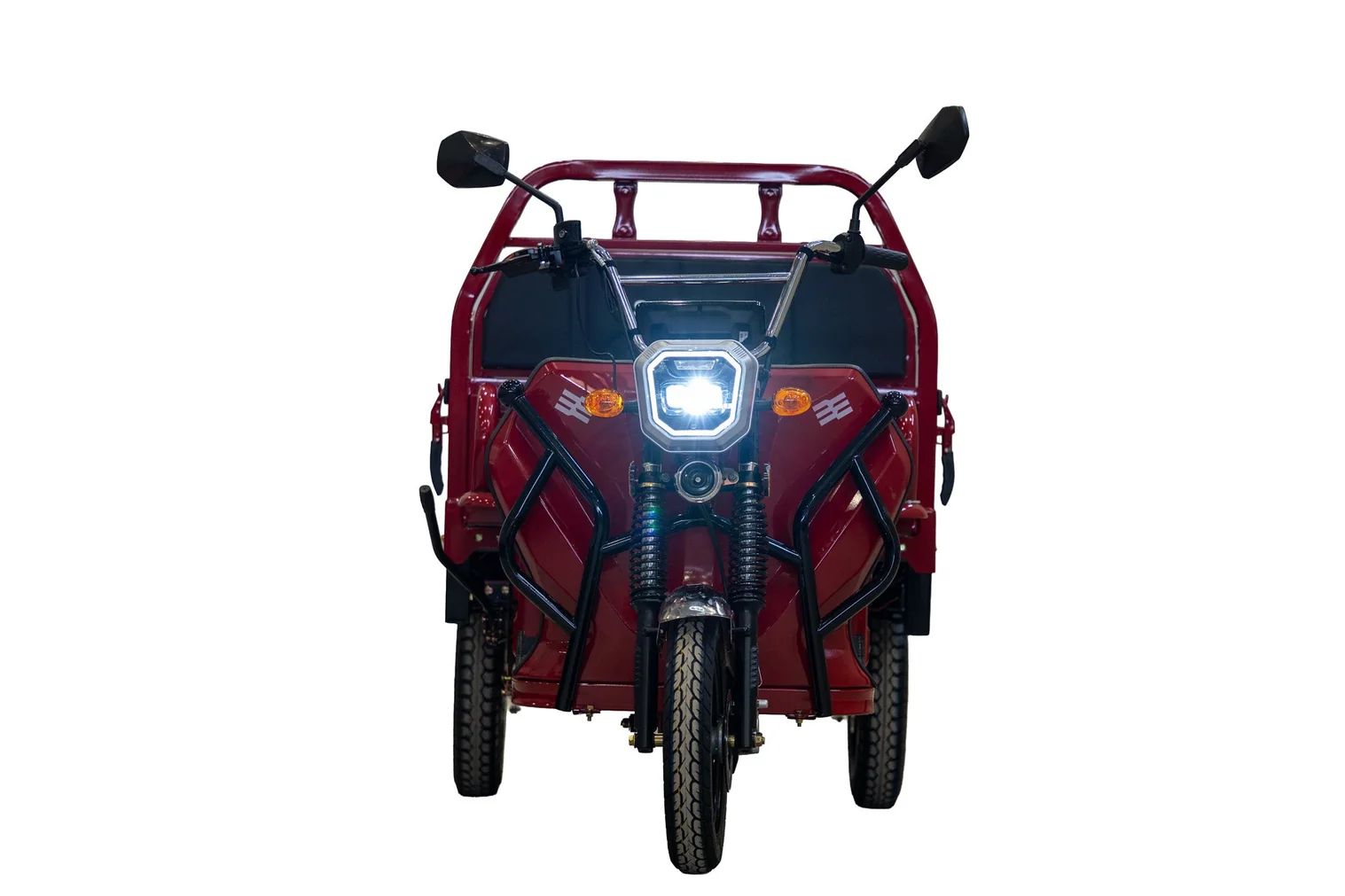 Triciclu Cargo electric BLADE Sprint 3.0 - 2000W, 25 km/h, autonomie pana la 70 km, baterie plumb-acid 72V 45Ah, capacitate maxima 600 kg, fara permis, culoare rosu (BLD3206MCRN) - imagine 2