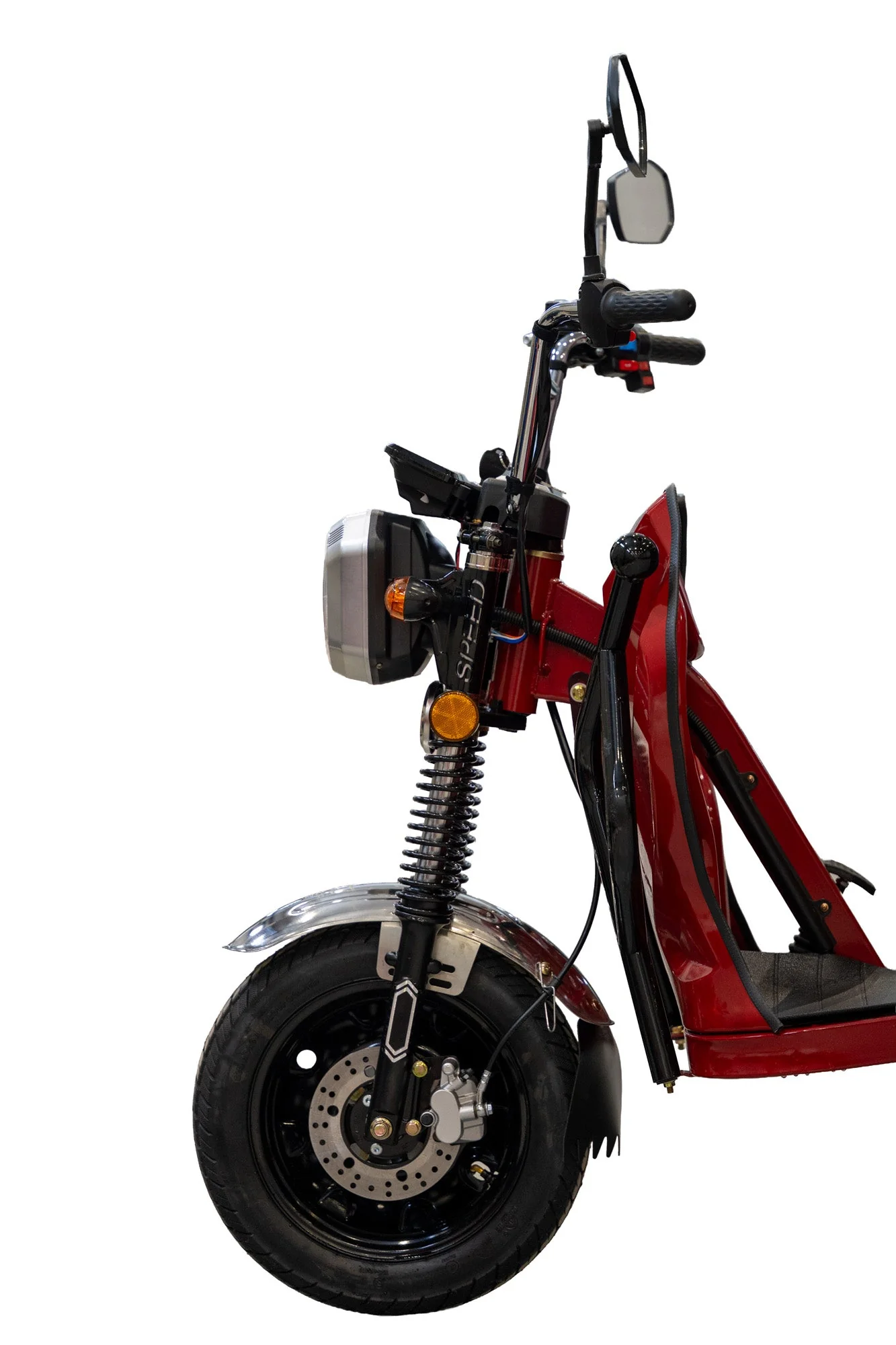 Triciclu Cargo electric BLADE Sprint 3.0 - 2000W, 25 km/h, autonomie pana la 70 km, baterie plumb-acid 72V 45Ah, capacitate maxima 600 kg, fara permis, culoare rosu (BLD3206MCRN) - imagine 8