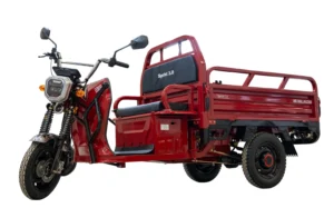 Triciclu Cargo electric BLADE Sprint 3.0 – 2000W, 25 km/h, autonomie pana la 70 km, baterie plumb-acid 72V 45Ah, capacitate maxima 600 kg, fara permis, culoare rosu (BLD3206MCRN)