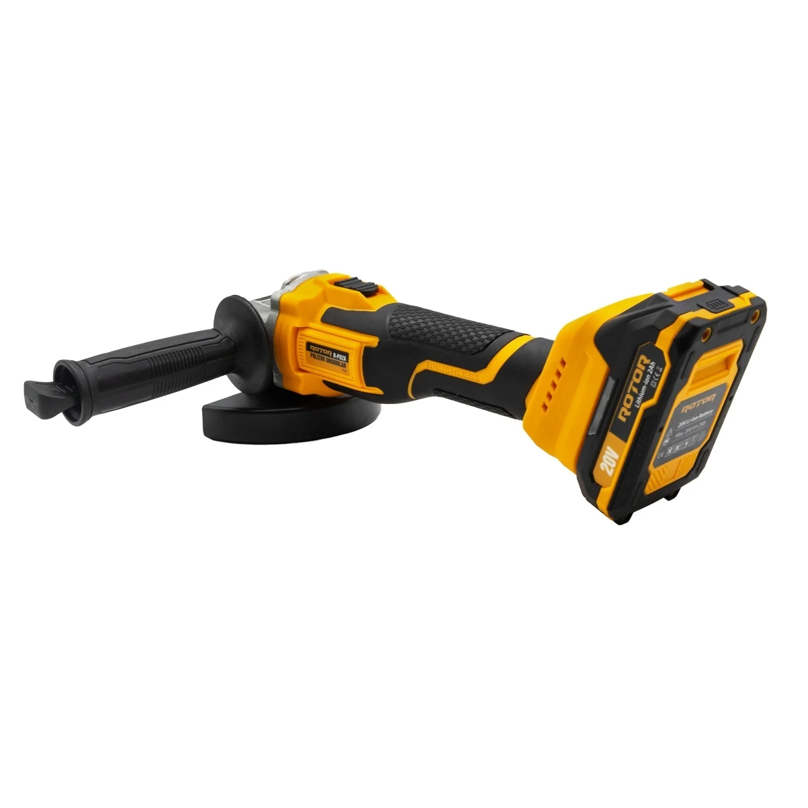 Flex/Polizor Unghiular cu Acumulator - 125mm – 20V/2Ah (1000W) – ROTOR (Brushless) – 17034 - imagine 3
