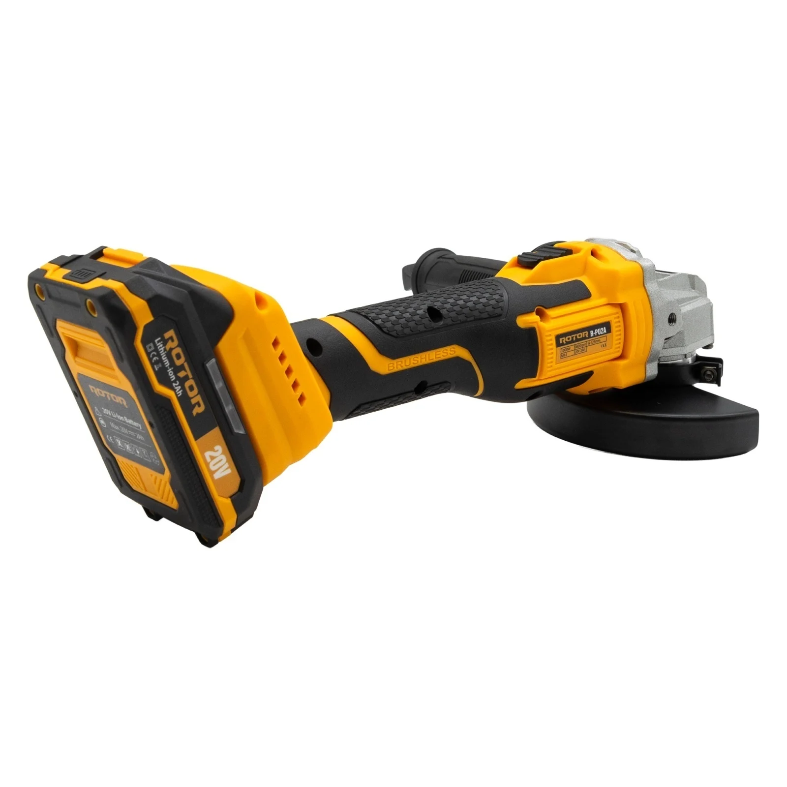 Flex/Polizor Unghiular cu Acumulator - 125mm – 20V/2Ah (1000W) – ROTOR (Brushless) – 17034 - imagine 4