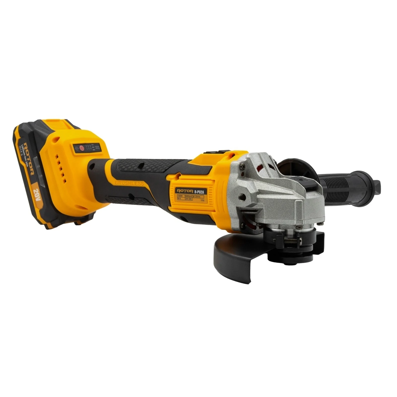 Flex/Polizor Unghiular cu Acumulator - 125mm – 20V/2Ah (1000W) – ROTOR (Brushless) – 17034