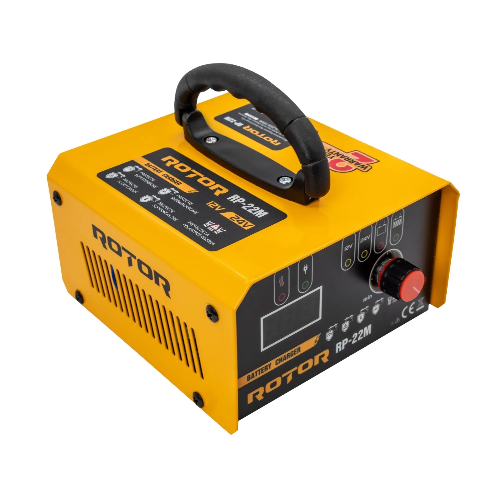 Redresor Auto – ROTOR RP-22M - 12V/24V - 15/20Ah (Incarcare) pentru baterii pana la 400 Ah - 18586