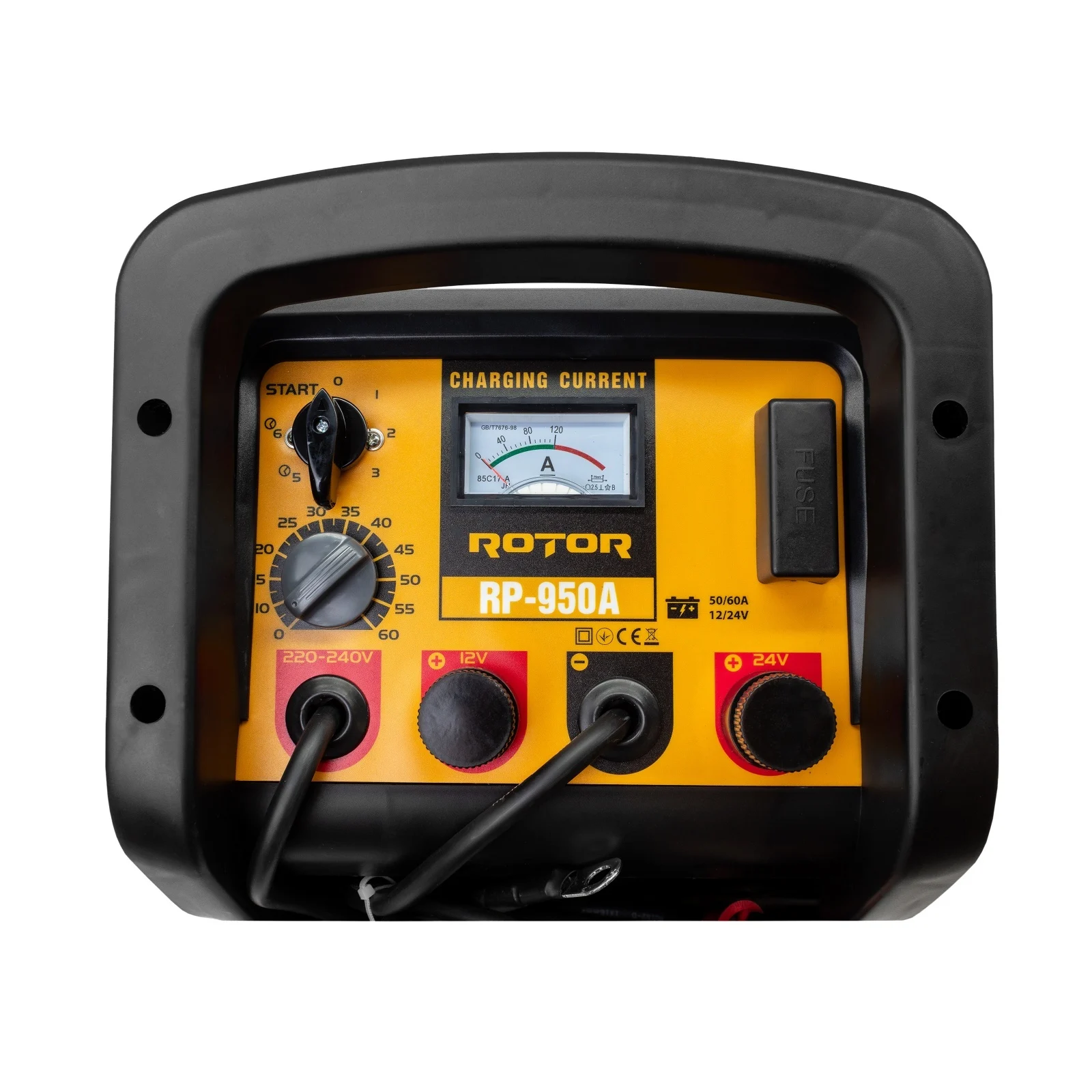 Robot Pornire/Redresor Auto – ROTOR - 12V/24V - 950Ah (Max. Pornire) / 60Ah (Max. Incarcare) - 18601 - imagine 3