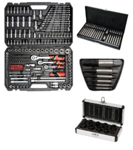 Set 4 in 1 – Complet pentru Atelier/Service – Trusa Chei/Tubulare – YATO Polonia YT-38841 – 216PCS + (YT-06031 + YT-0590 + 66400)