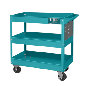 Carucior scule metalic pe roti cu 3 rafturi (719x365x663mm) – TOTAL (Industrial) – THPTC301